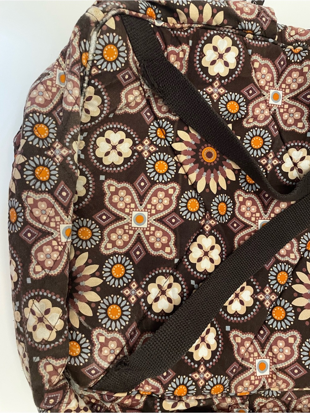Vera Bradley Canyon Campus Backpack Retired Brown Floral Quilted Travel School - Picture 13 of 16